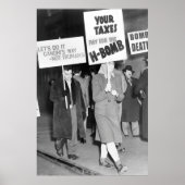 Vreedzaam Koude Oorlog Protest 1950 Poster (Voorkant)