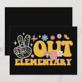 Vreedzaam lager onderwijs groovy laatste dag van s kaart (Voorkant / Achterkant)