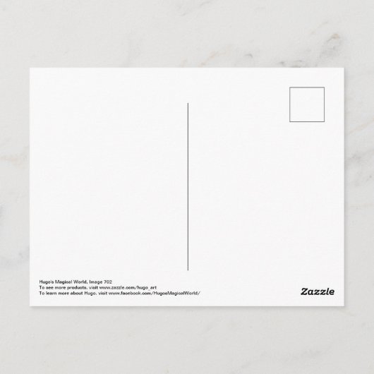 Vreedzaam landschap briefkaart (Achterkant)