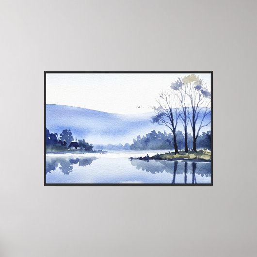 Vreedzaam landschap canvas afdruk (Voorkant)