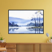 Vreedzaam landschap canvas afdruk (Insitu (Woonkamer))