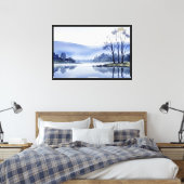 Vreedzaam landschap canvas afdruk (Insitu (Slaapkamer))