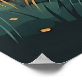 Vreedzaam Landschap en Herfst Bomen Wandkunst Poster (Hoek)