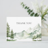 Vreedzaam landschap Sympathie Dank u Bedankkaart (Staand voorkant)
