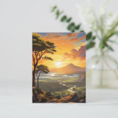 Vreedzaam landschap van natuur #9 briefkaart (Staand voorkant)