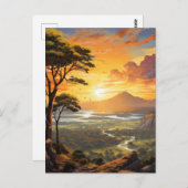 Vreedzaam landschap van natuur #9 briefkaart (Voorkant / Achterkant)