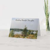 Vreedzaam landschap verzenden gedachten Art Kaart (Voorkant)