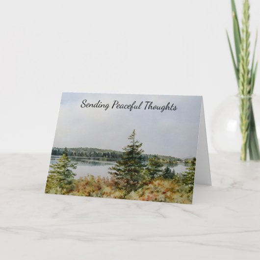 Vreedzaam landschap verzenden gedachten Art Kaart (Voorkant)