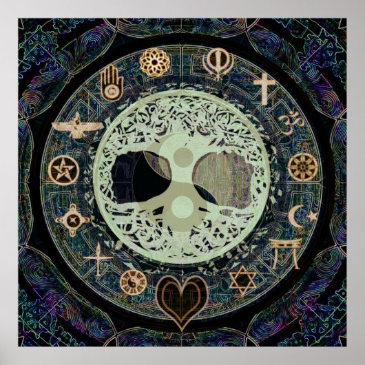 vreedzaam leven poster (Voorkant)