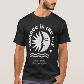 Vreedzaam leven t-shirt (Voorkant)