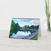 Vreedzaam Manitowoc River Reflections Wenskaart Bedankkaart (Voorkant)