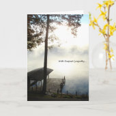 vreedzaam medeleven kaart (Gele Bloem)