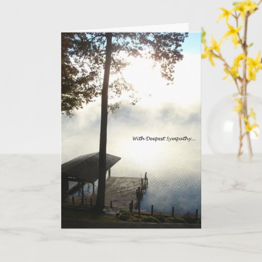 vreedzaam medeleven kaart (Gele Bloem)