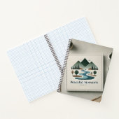 Vreedzaam, minimalistisch spiraal notitieboek (Binnen)