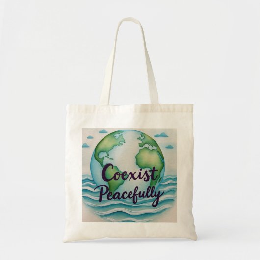 vreedzaam naast elkaar bestaan tote bag (Voorkant)