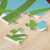 Vreedzaam natuur rivierpuzzel – Whimsical landscha Legpuzzel (Zijkant)