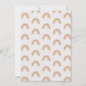 Vreedzaam neutraal regenboogverjaardagsfeest kaart (Achterkant)