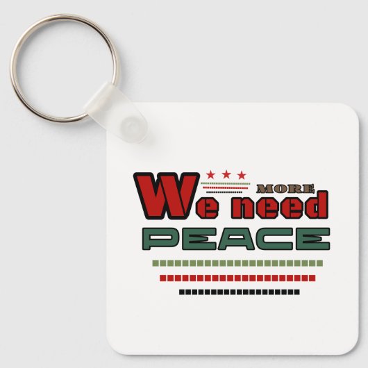 Vreedzaam ontwerp sleutelhanger (Voorkant)