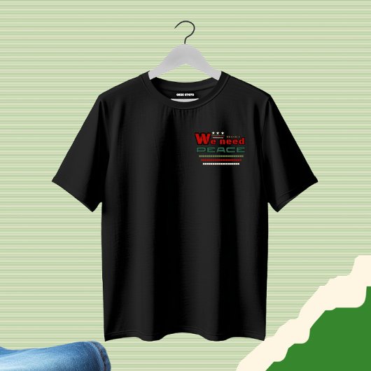 Vreedzaam ontwerp t-shirt