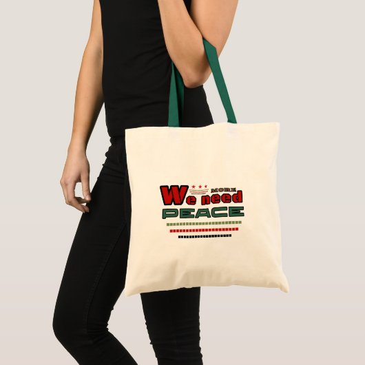 Vreedzaam ontwerp tote bag (Voorkant (product))