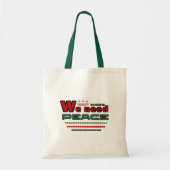 Vreedzaam ontwerp tote bag (Voorkant)