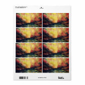 Vreedzaam pad etiket (Full Sheet)