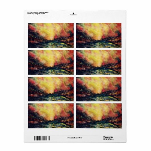 Vreedzaam pad etiket (Full Sheet)