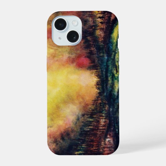 Vreedzaam pad iPhone 15 hoesje (Achterkant)