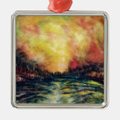 Vreedzaam pad metalen ornament (Voorkant)