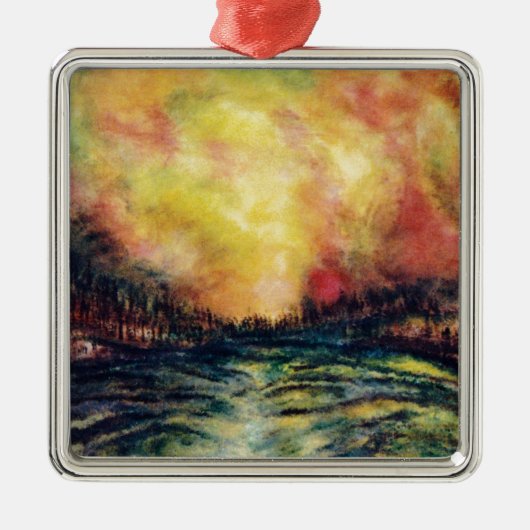 Vreedzaam pad metalen ornament (Voorkant)