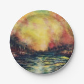 Vreedzaam pad papieren bordje (Voorkant)