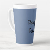 Vreedzaam paleis latte mok (Linkerhoek)