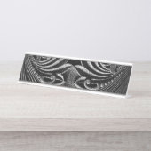 Vreedzaam passeren bureau naambordje (Voorkant)