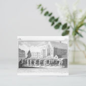 Vreedzaam proces van de leden van de protestante briefkaart (Staand voorkant)