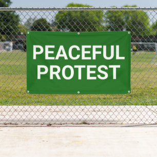 Vreedzaam Protest Banner