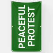 Vreedzaam Protest Banner (Verticaal)