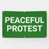 Vreedzaam Protest Banner (Horizontaal)