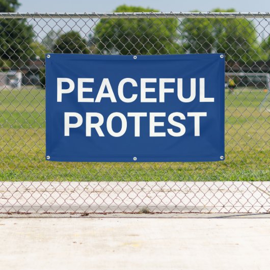 Vreedzaam Protest Spandoek (Insitu)