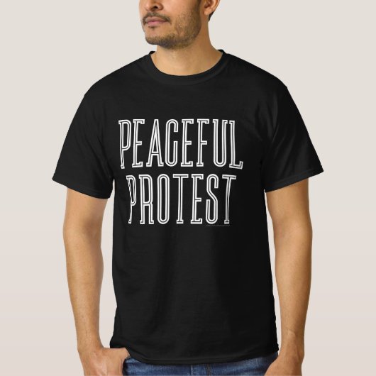 Vreedzaam protest T-shirt (Voorkant)