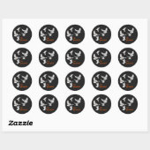 vreedzaam ronde sticker (Vel)