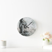 Vreedzaam ruiterend zilver Boeddha met woienprijs Ronde Klok (Huis)