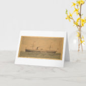 Vreedzaam Stoomschip Sacramento (1607A) Kaart (Gele Bloem)