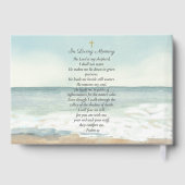 Vreedzaam strand Ocean Photo Funeral Memorial Gastenboek (Achterkant)