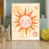 Vreedzaam Sun Nursery Wall Art Poster