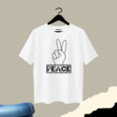 Vreedzaam teken t-shirt