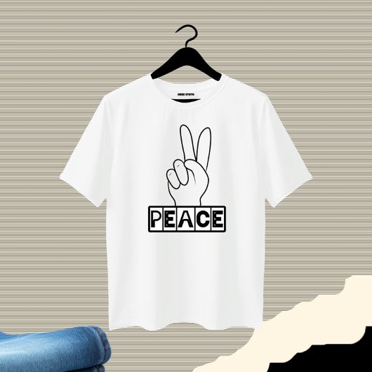 Vreedzaam teken t-shirt