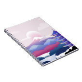 Vreedzaam tempellandschap bij zonsopgang notitieboek (Rechterzijde)