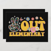 Vreedzaam Uit Basisschool Groovy Laatste Dag Van S Kaart (Voorkant / Achterkant)