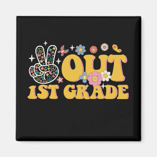 Vreedzaam uit de 1e klas, groovy laatste schooldag magneet
