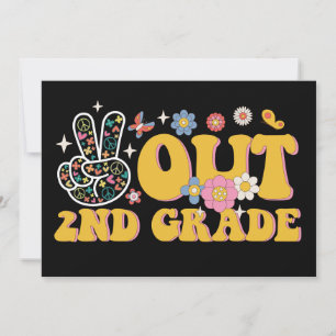 Vreedzaam uit de 2e klas Groovy laatste schooldag Kaart